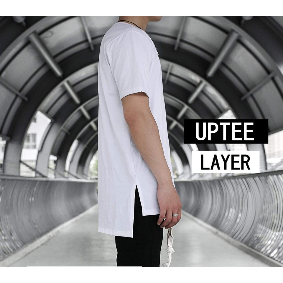 Áo Thun Longtee Layer Xẻ Tà Nam Nữ Unisex