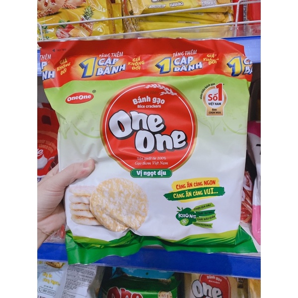 BÁNH GẠO ONEONE TẢO BIỂN,SỮA NGÔ, BỒ NƯỚNG, PHÔ MAI NGÔ, NGỌT DỊU [ĐỦ VỊ]