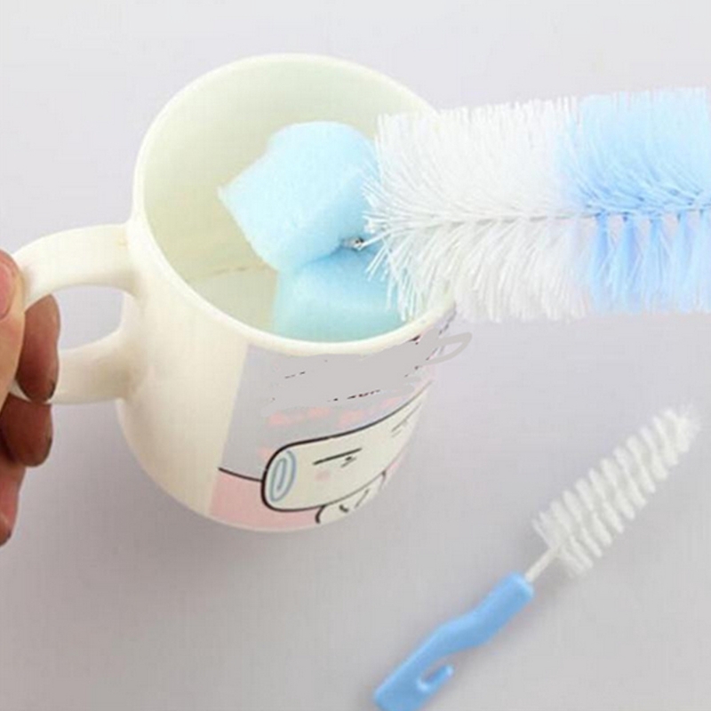 Set 2 cọ vệ sinh bình sữa xoay 360 độ đa năng tiện dụng