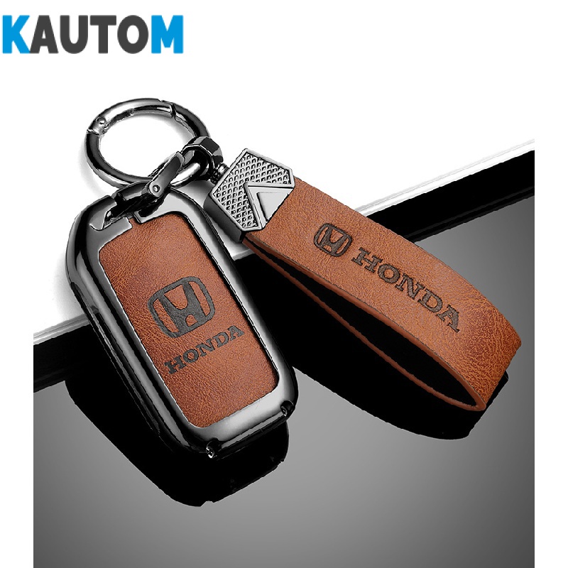 Ốp Da Bảo Vệ Chìa Khóa Xe Hơi Honda Accord Civic CRV Vezel XRV Breeze Avancier Inspire