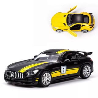 Kids Toys Car Mercedes-Benz GRT Simulation Alloy Metal Vehicles Toys 1:36 Pull Back Car