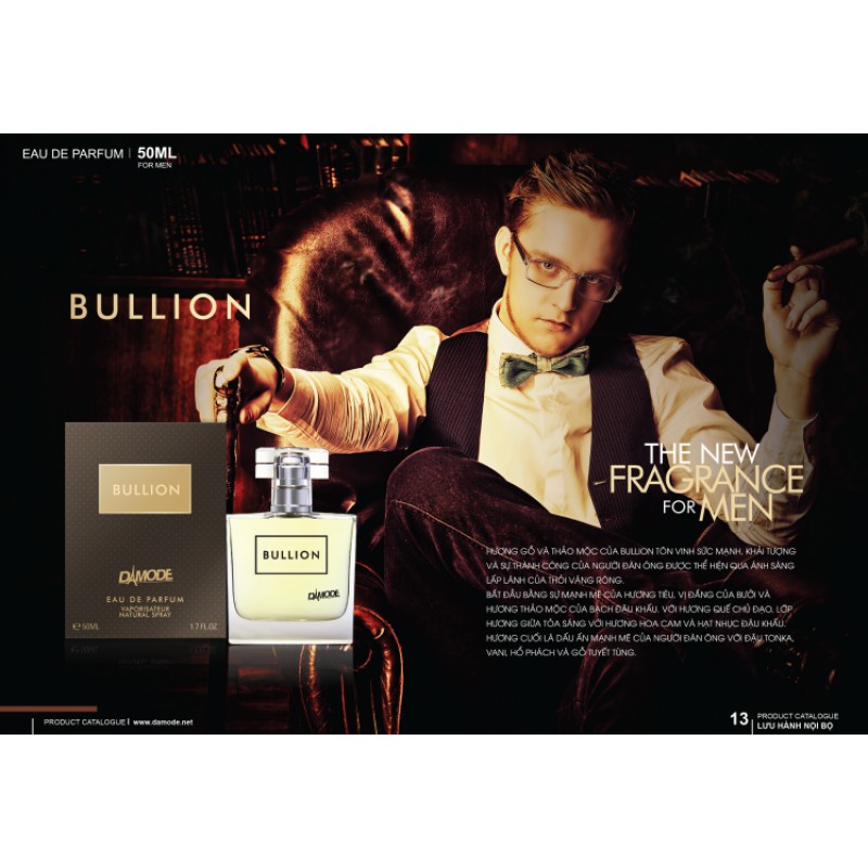 Nước Hoa Damode Bullion 50ml DÀNH CHO QUÝ ÔNG LỊCH LÃM | BigBuy360 - bigbuy360.vn