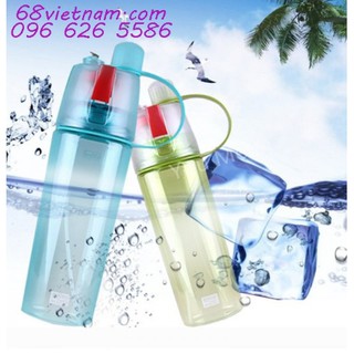 BÌNH NƯỚC THỂ THAO CÓ VÒI XỊT MÁT 600ML SIÊU BỀN
