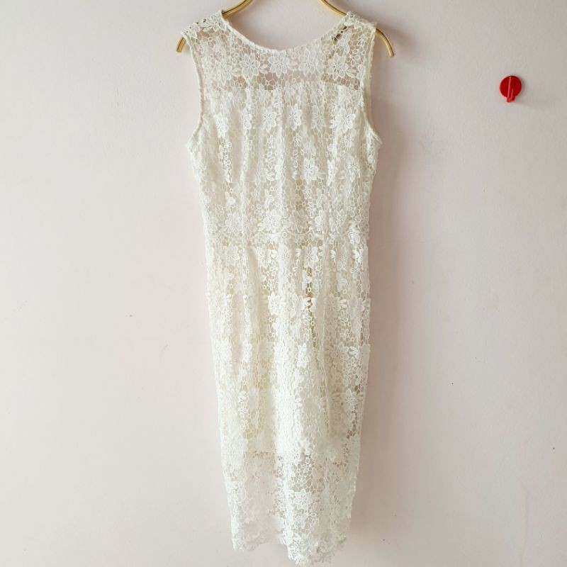 Váy ren Olivia Lau ren xuất Hàn dư