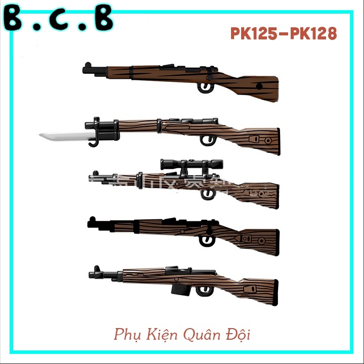Lắp Ráp Mô Hình Súng Đồ Chơi Lego Minifigure Phụ Kiện Moc Army Quân Đội PK125