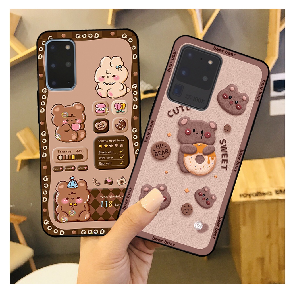 Ốp lưng Samsung S20 - S20Fe - S20 Plus - S20+ / S20 Ultra in hình gấu bear dễ thương, bền đẹp