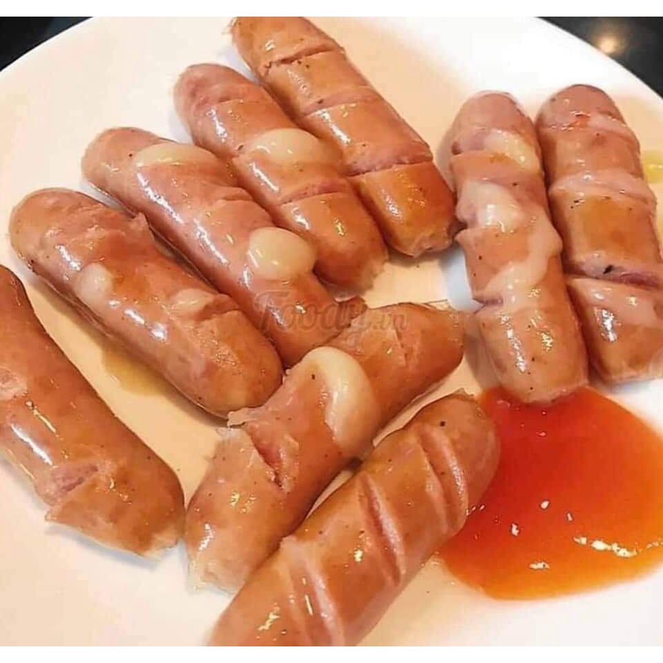 Xúc xích phô mai, túi 500gram siêu ngon.
