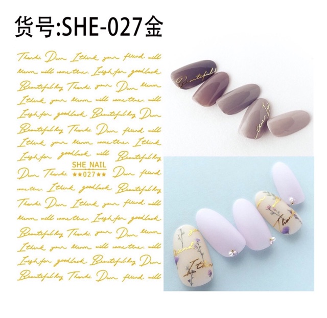 Sticker dán móng tay