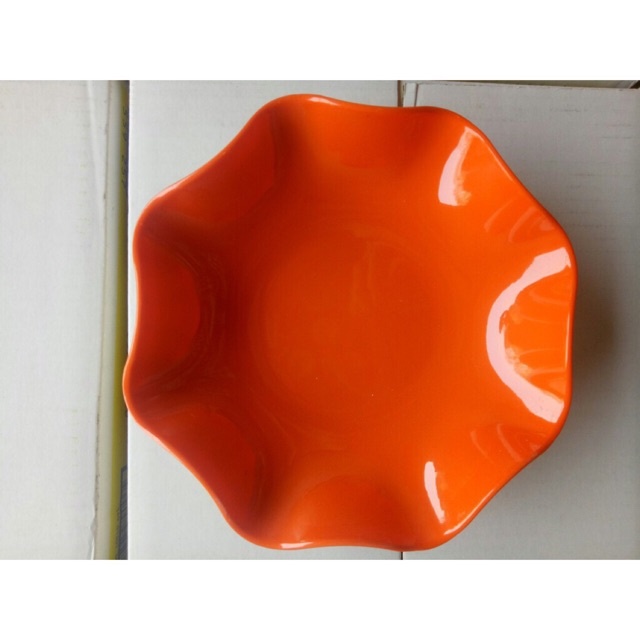 [Ảnh thật] Đĩa phíp tròn to nhựa 1277 hình hoa -supersale365