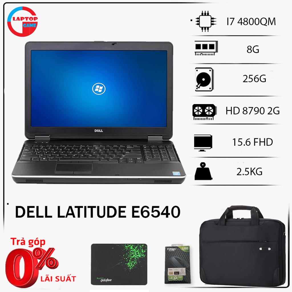 laptop đồ họa Dell E6540 Core i5 4300M i7 4810QM, VGA Radeon 8790M 2Gb