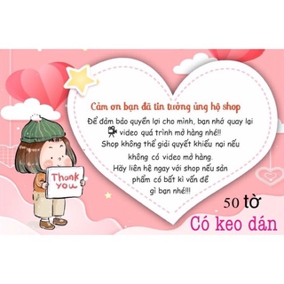 Phiếu giao hàng có keo dán sẵn- xấp 50 tem