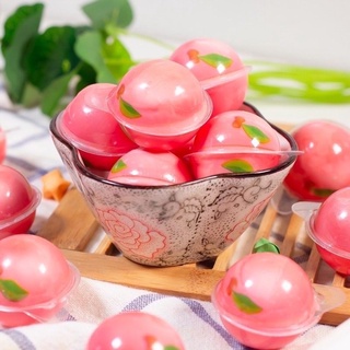 Hũ kẹo dẻo đào hồng
