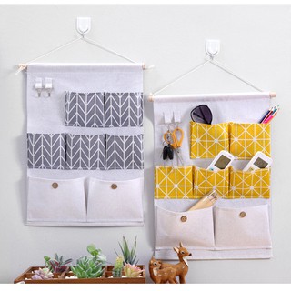 Túi vải treo tường 7 ngăn đựng đồ tiện ích