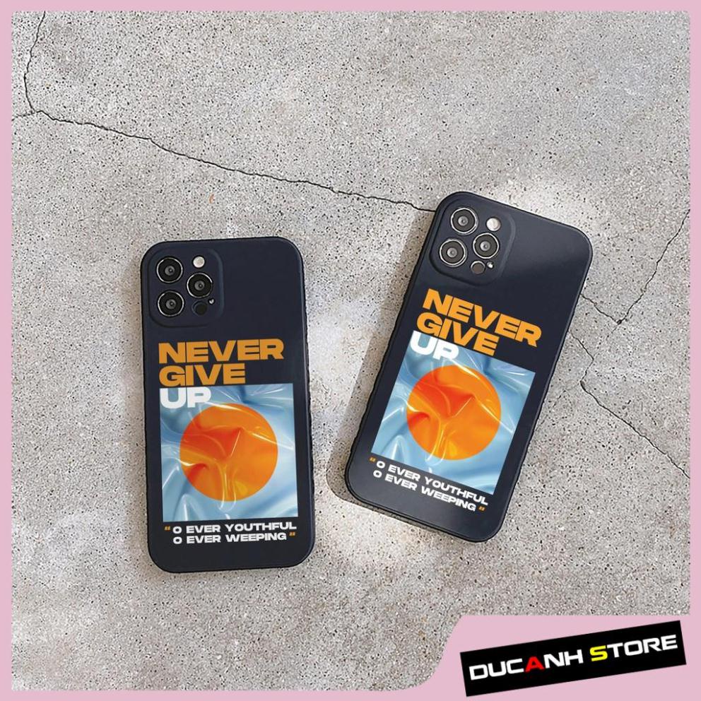 Ốp lưng iphone Never cạnh vuông 6/6plus/6s/6splus/7/7plus/8/8plus/x/xr/xs/11/12/13/pro/max/plus/promax T8