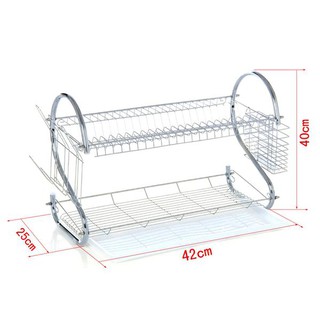 Kệ Chén Inox 2 Tầng