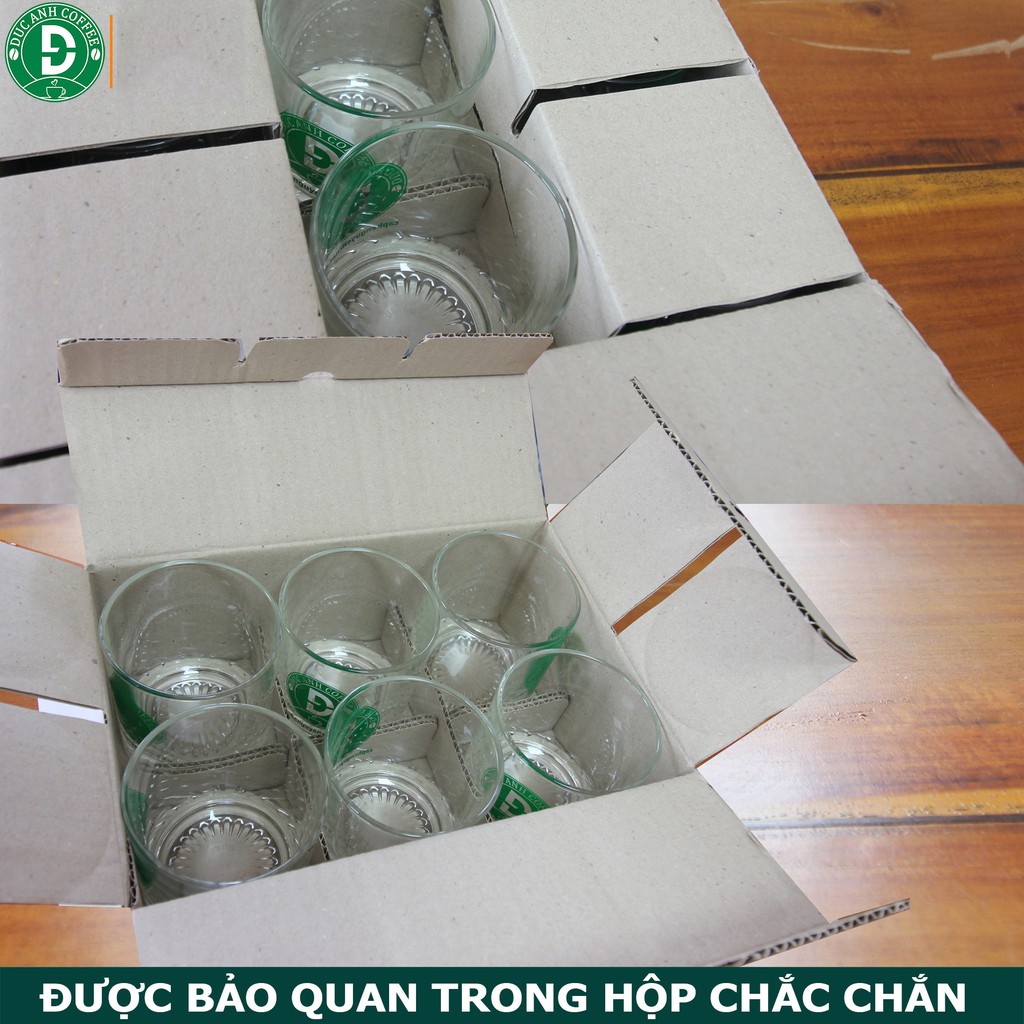 Ly thủy tinh cao cấp dùng uống cà phê, ly uống trà , cốc uống cafe - thương hiệu DUC ANH COFFEE