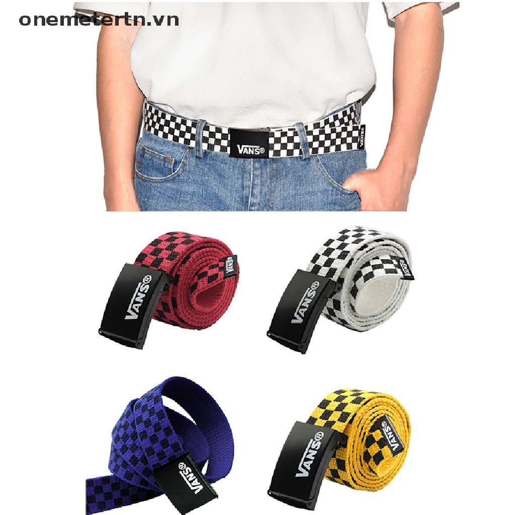 VANS Onemetertn Thắt Lưng Vải canvas In Chữ Thời Trang Cho Nam Và Nữ