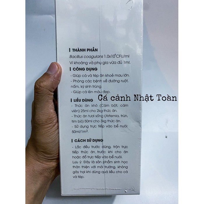 VI SINH TIÊU HÓA CHO CÁ CẢNH VÀ TÉP BAC+ KOIKA 1 LÍT