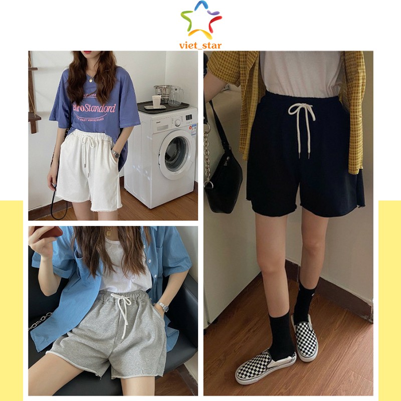 Quần Short Đùi BASIC BUỘC DÂY Unisex - VIET_STAR