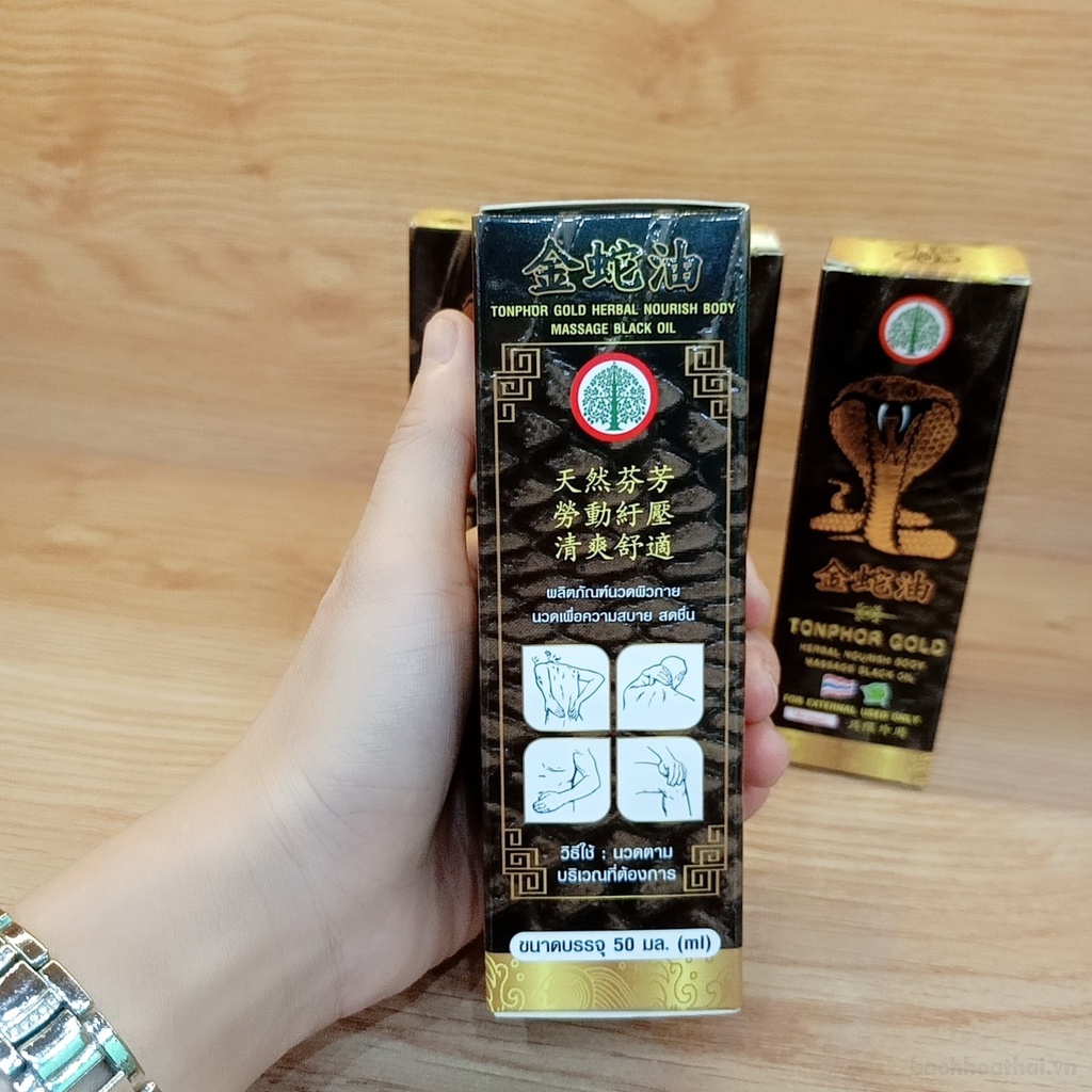 Chai dầu rắŉ ћổ mang Tonphor Gold Thái Lan