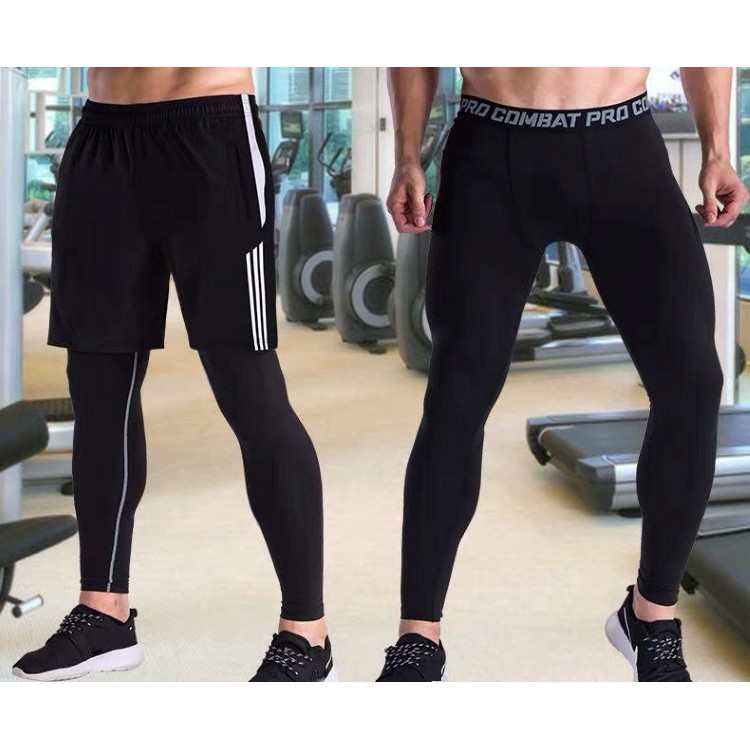 Quần tập gym nam dáng dài quần giữ nhiệt chơi thẻ thao cao cấp | BigBuy360 - bigbuy360.vn
