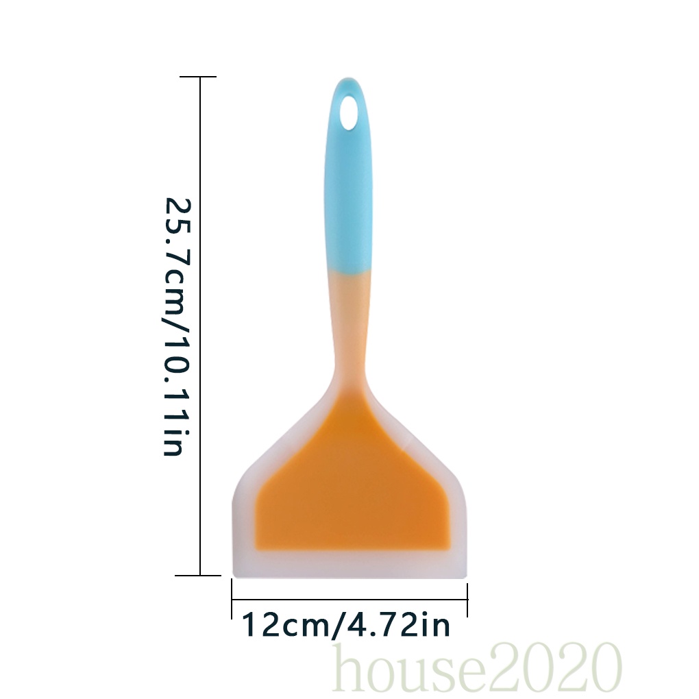Xẻng Nấu Ăn Bằng Silicone Nylon Cách Nhiệt Có Tay Cầm Màu Vàng Và Xanh Dương 2020