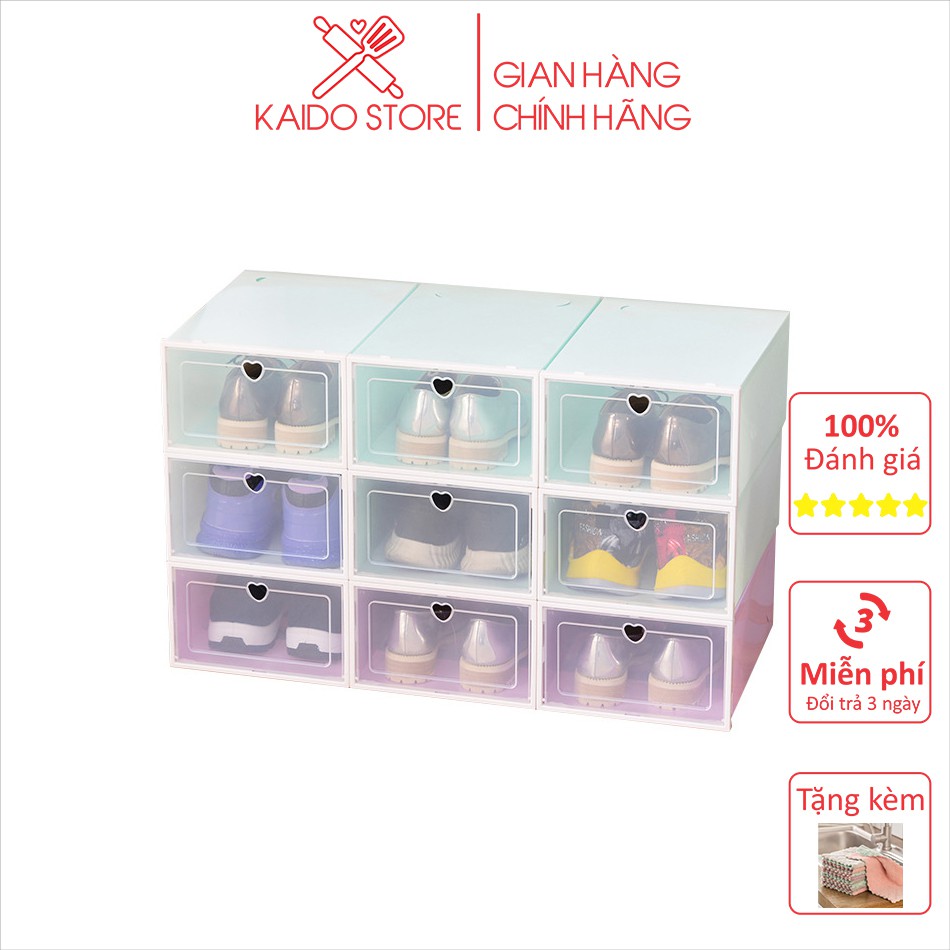 Hộp đựng giày nhựa cứng trong suốt - Kaidostore