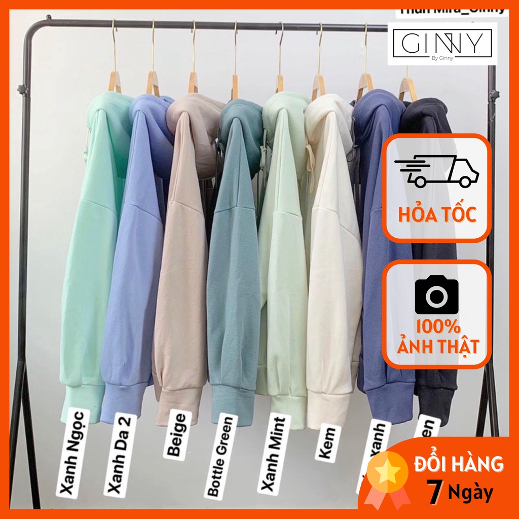 Áo Khoác Nỉ Mira 1 Lớp Dày Dặn | Có Nón Form Rộng | Phong Cách Hàn Quốc | HotTrend 2021 | GinHouse Shop