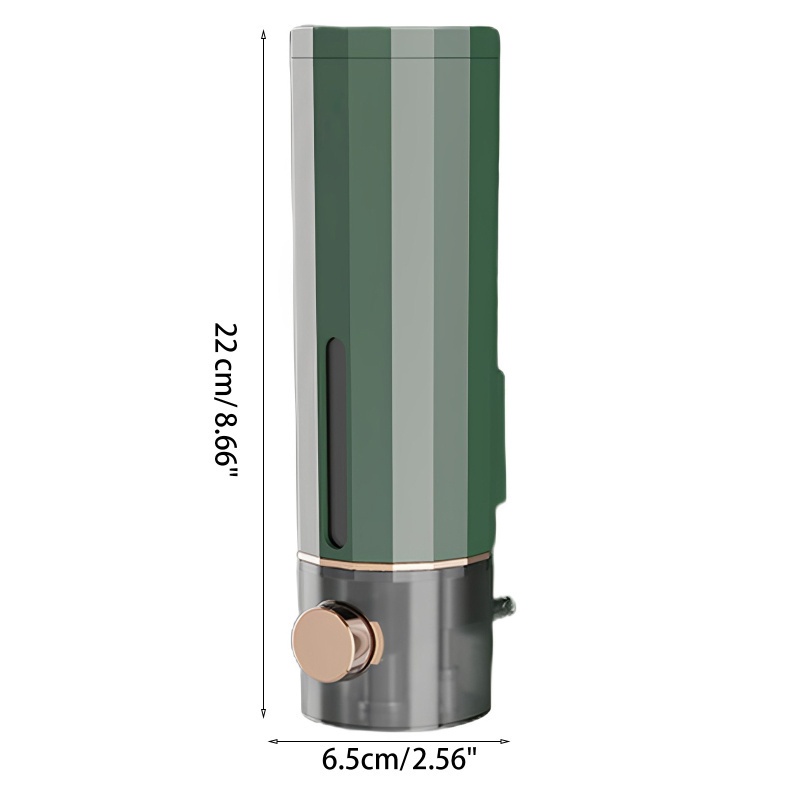 Hộp đựng sữa tắm, dầu gội đầu Có nút bấm nhả  chất liệu abs dung tích 450ml, bình đựng sữa tắm gắn tường tiện lợi
