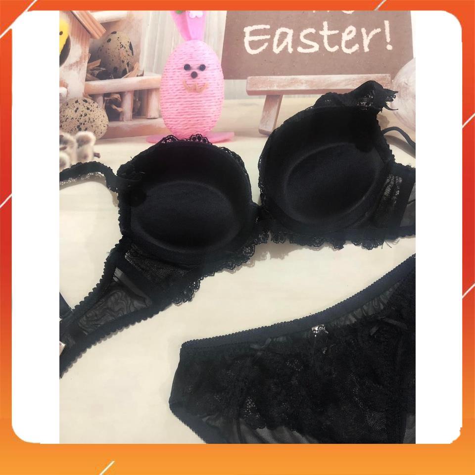 Set bộ đồ lót nữ Man chất liệu ren cao cấp áo có gọng cup chéo, có mút đệm. Mã B10415