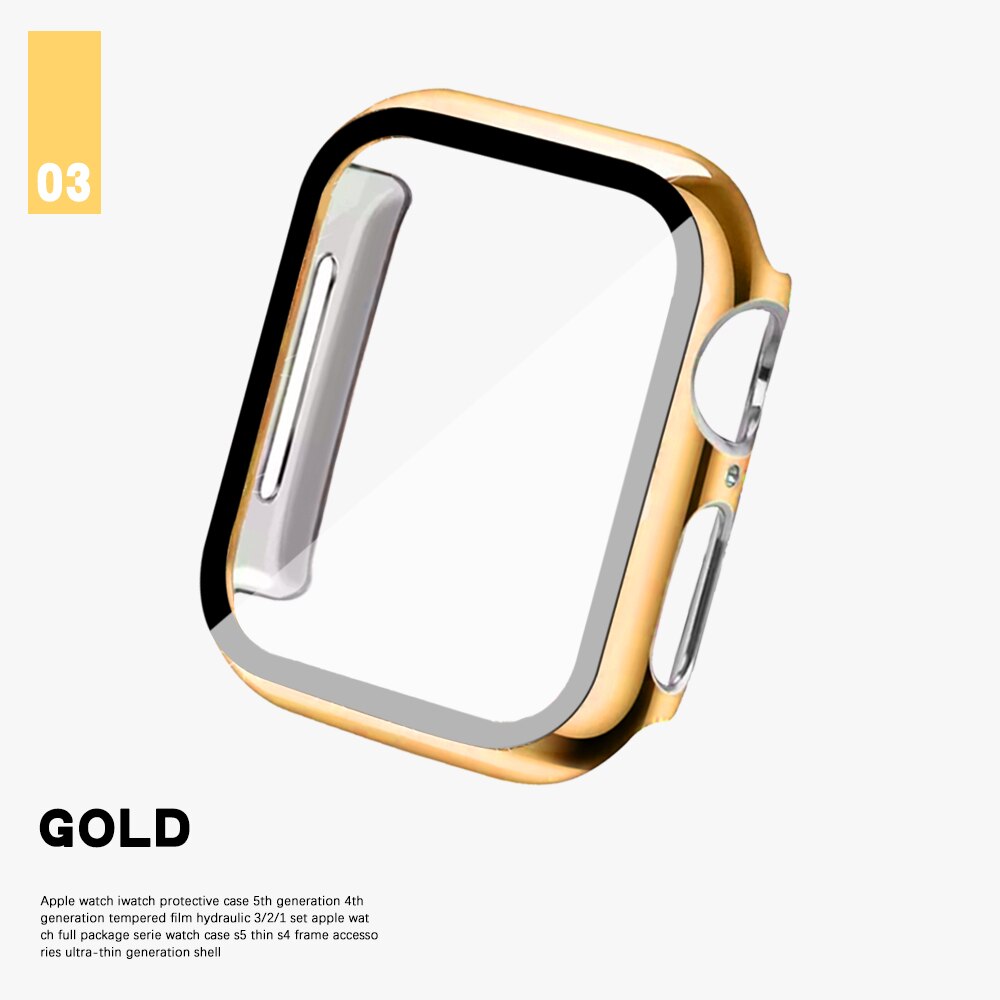 Bộ vỏ bảo vệ mặt đồng hồ thông minh Apple Watch Series 6 Se 5 4 3 21 38mm40mm 42mm 44mm