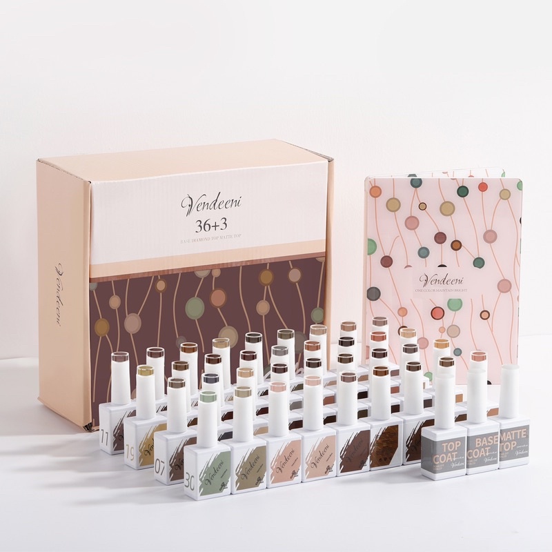 Sơn gel set 36 màu vendeeni tặng kèm bảng màu