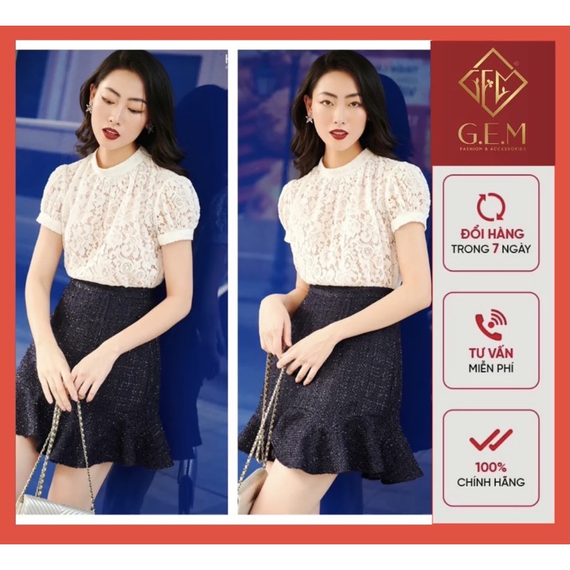 [BÁN BUÔN&amp;LẺ] Áo kiểu nữ G64 ren ngắn tay CÓ BIGSIZE đi học hay công sở đều hợp thời trang dễ phối chân váy hoặc quần