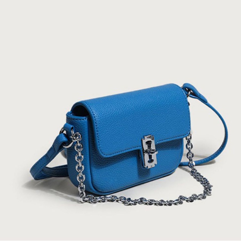 Túi đeo vai IELGY dạng vuông nhỏ phối dây đeo mắt xích thời trang cho nữ