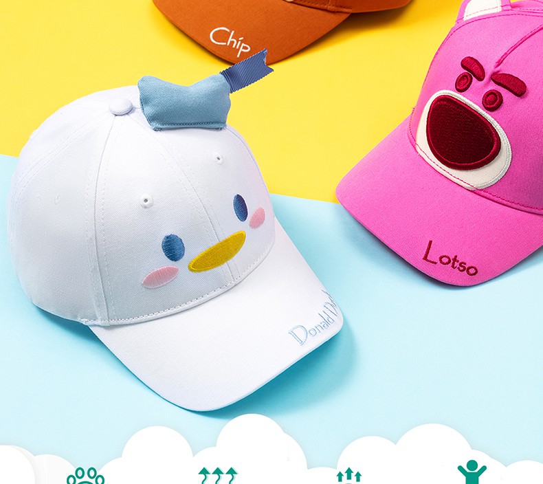 MINISO DISNEY Nón Kết Thêu Hình Động Vật Dễ Thương Cho Bé