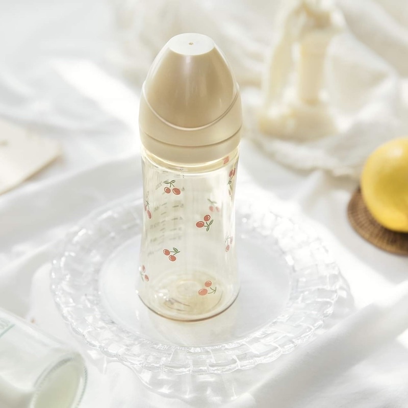 Bình sữa Grosmimi PPSU Cherrish 300ml - Hàng chính hãng