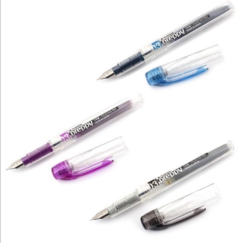 [ Hàng Nhật ] Combo 3 cái Bút máy học sinh Platinum Preppy PPQ-200 tiêu chuẩn Nhật bản cỡ 0.3 Cao Cấp Nhật Bản