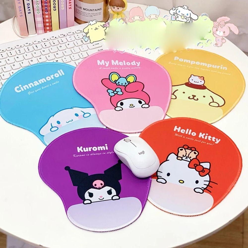 Thảm Lót Chuột Máy Tính Mềm Chống Trượt In Hình Kuromi My Melody Dễ Thương