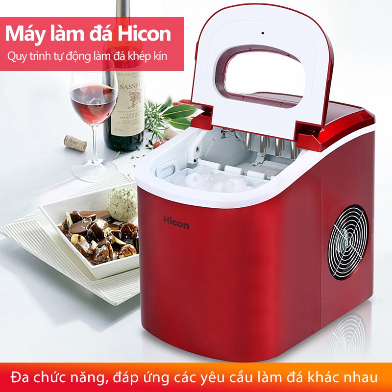 Máy làm đá mini tự động có thể tạo ra 15 kg đá một cách nhanh chóng H105B/H105R*