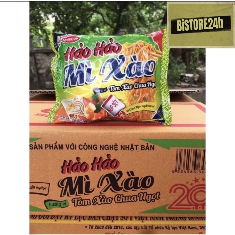 SET 5 mì tôm Hảo Hảo mì xào Tôm xào chua ngọt/Tôm hành date xa