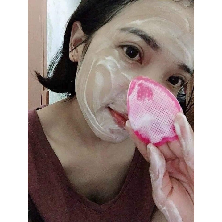 Miếng Rửa Mặt Silicon Seiwapro Loven Make Cleansing Pad Nội Địa Nhật Bản Làm Sạch Da Loại Bỏ Da Chết Dầu Nhờn