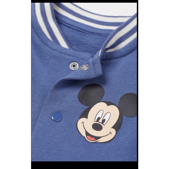 [Xuất dư xịn] Áo bomber nỉ H.M mickey