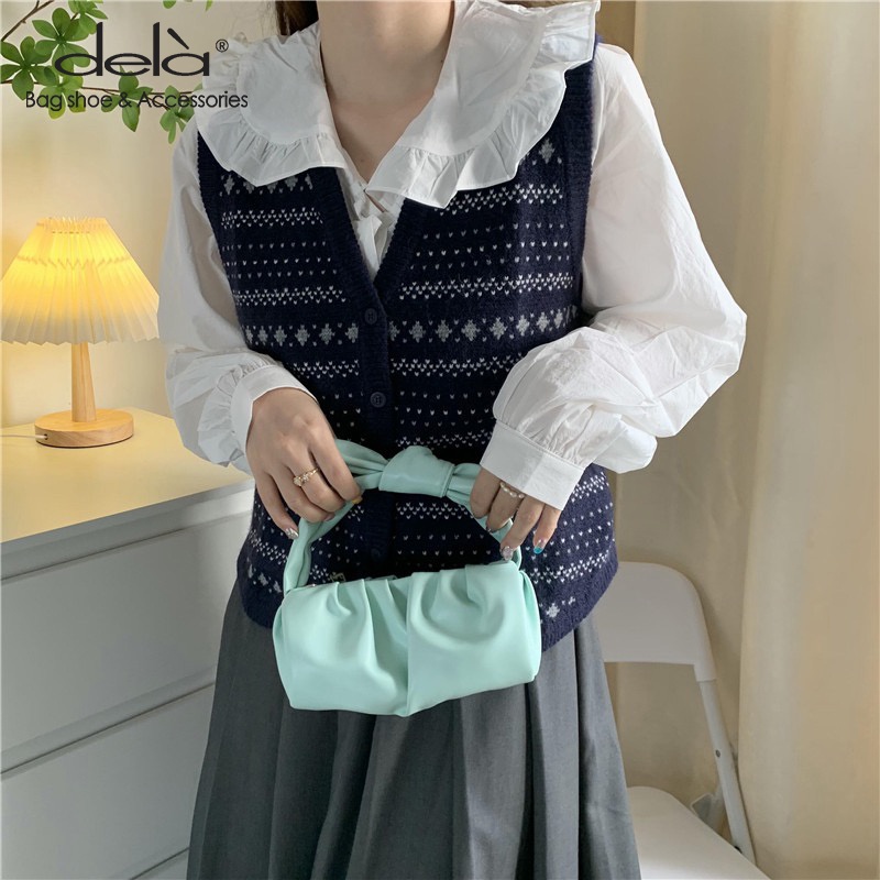 Dela Túi xách nữ mini đẹp đi chơi đựng vừa điện thoại phong cách đơn giản thời trang đi tiệc