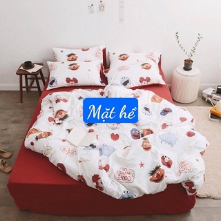 ( free ship ) SÉT POLY NHẬP VACSACE ĐEN Bộ chăn ga gối cotton nhập khẩu