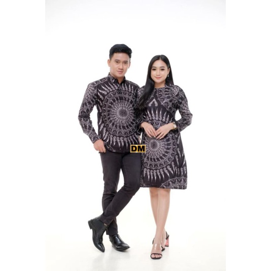Áo sơ mi batik Tunic / đầm • batik họa tiết tre cao cấp cho cặp đôi • batik