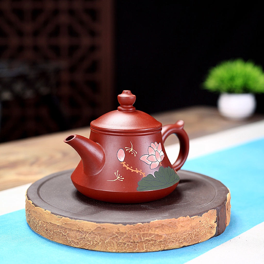 Ấm Tử Sa Nghi Hưng Ngọc Tháp Hà Hương 210 ml (Đại Hồng Bào)