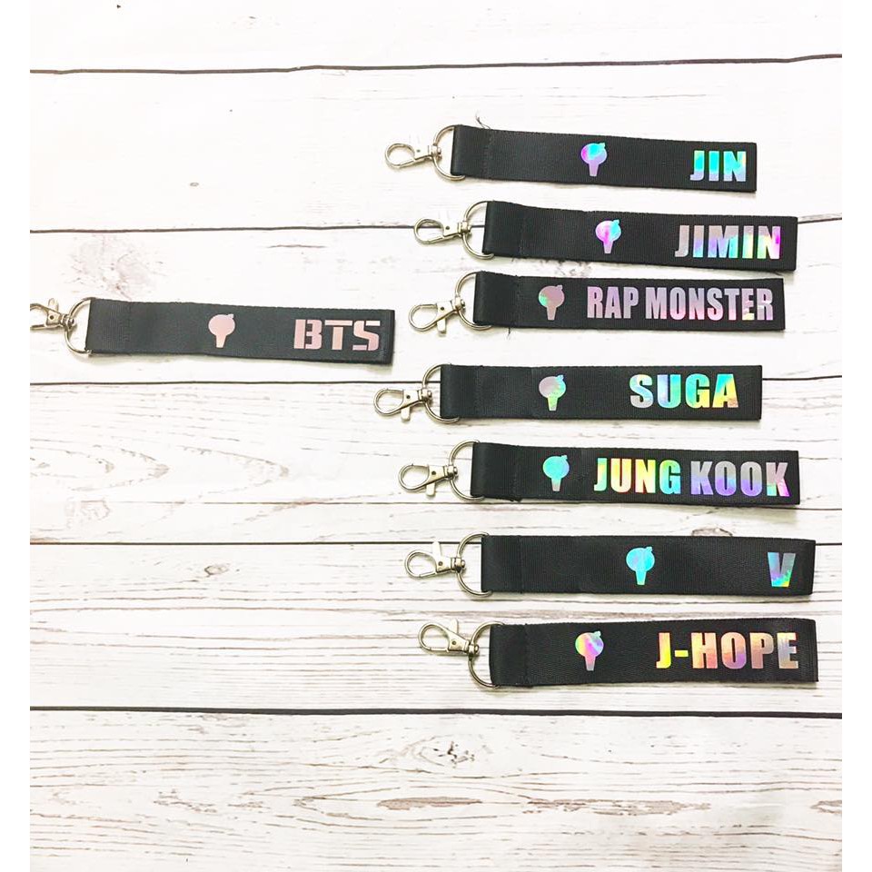 (Sỉ 15k) Dây treo Nametag hologram BT.S strap love yourself phong cách hàn quốc