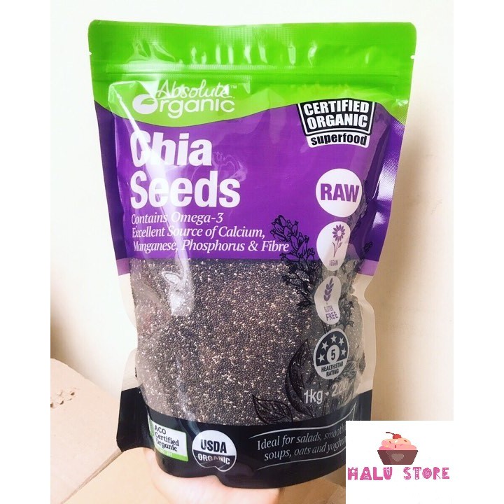 [HÀNG CHUẨN CHÍNH HÃNG] Hạt chia Seeds Úc Absolute Organic - hàng nội địa Úc