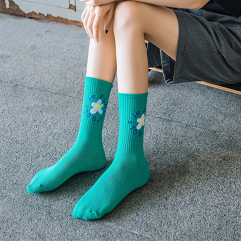 Vớ Dài Chơi Golf Họa Tiết Hoa Cho Nữ