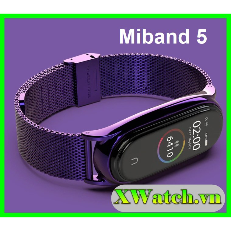 Dây đeo kim loại thép không gỉ MIJOBS Xiaomi Miband 5 / Miband 5 Miband 6